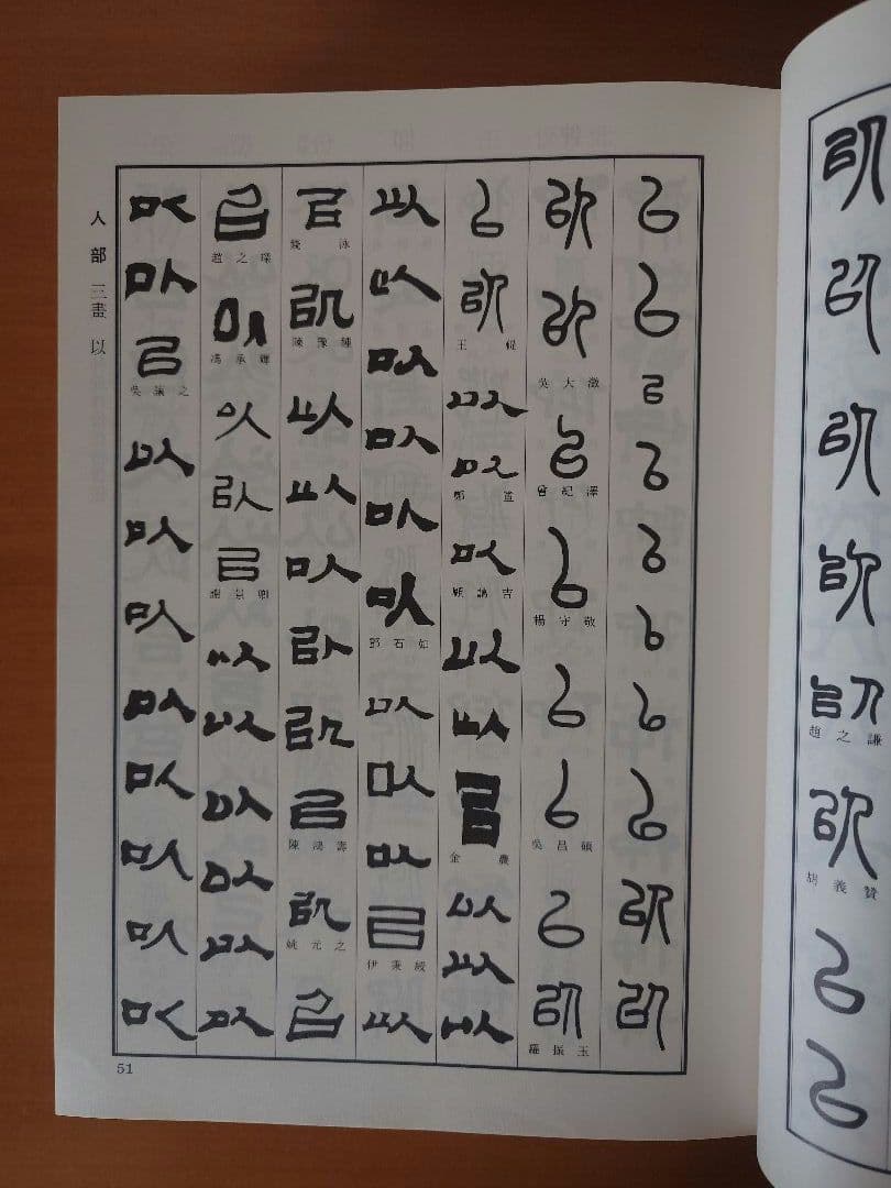 清人篆隸字彙　初版本　北川博邦編
