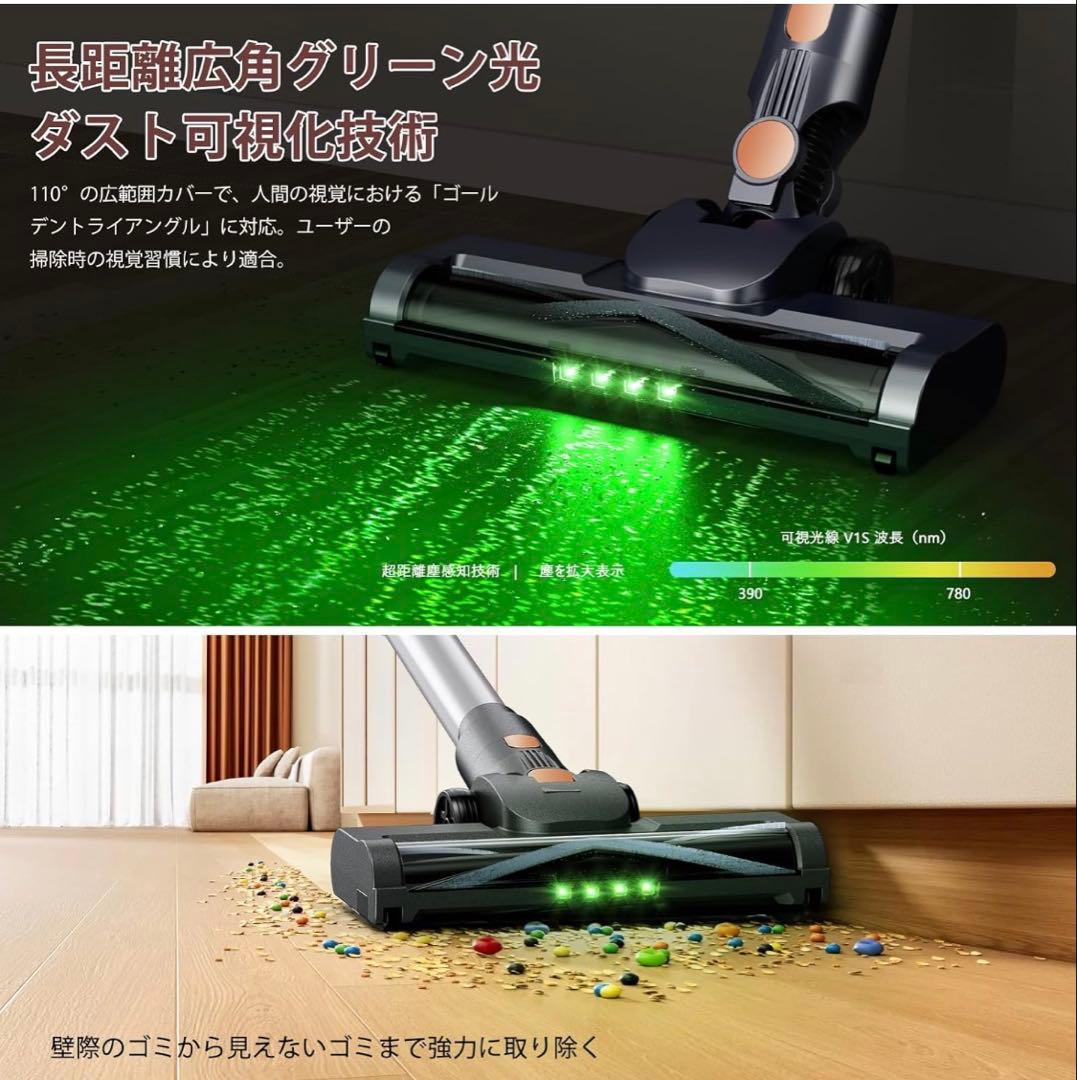 新品未開封 掃除機 コードレス 置くだけ充電スタンド 110Kpa超強力吸引