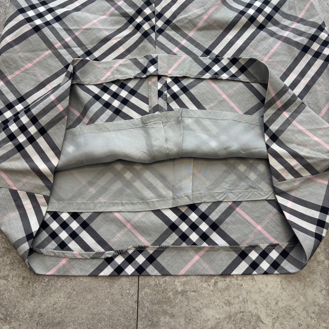 【美品】Burberry London ノバチェック　スカート　グレー　36