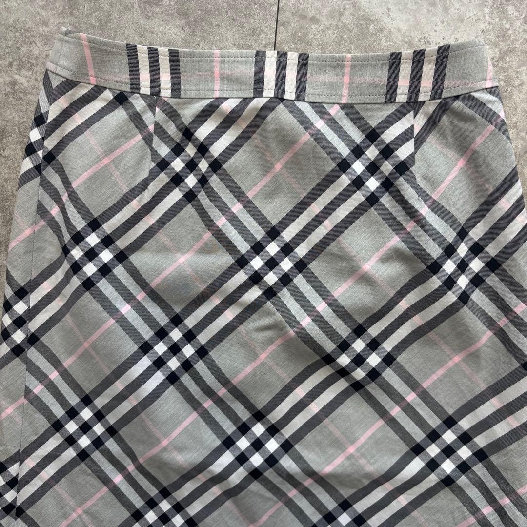 【美品】Burberry London ノバチェック　スカート　グレー　36