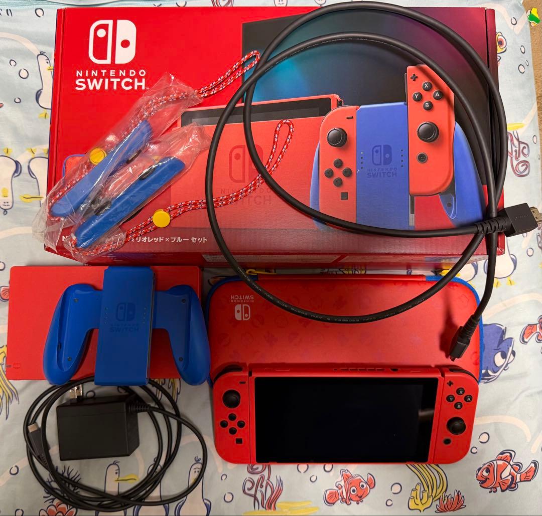 【レア】Nintendo switch マリオレッド×ブルー セット