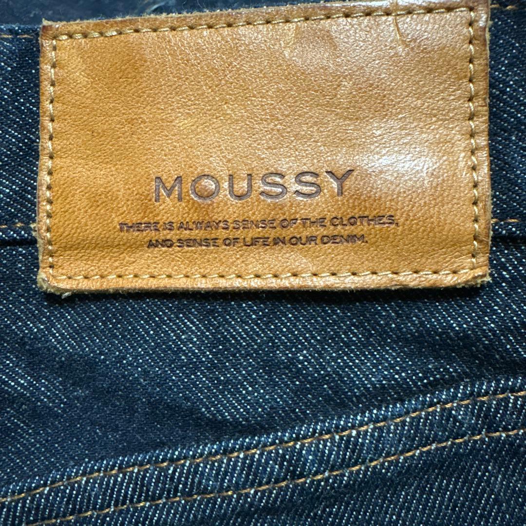 MOUSSY MVS FLARE ダークブルー フレアデニム