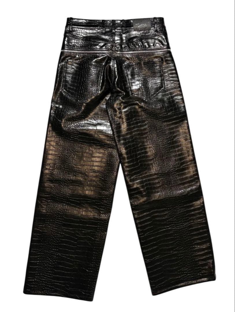 【M】GOAR.ARCHIVE クロコ CROCO ZIPPER PANTS