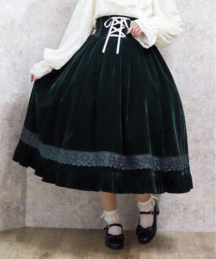 axesfemme kawaii ベルベットドールスカート