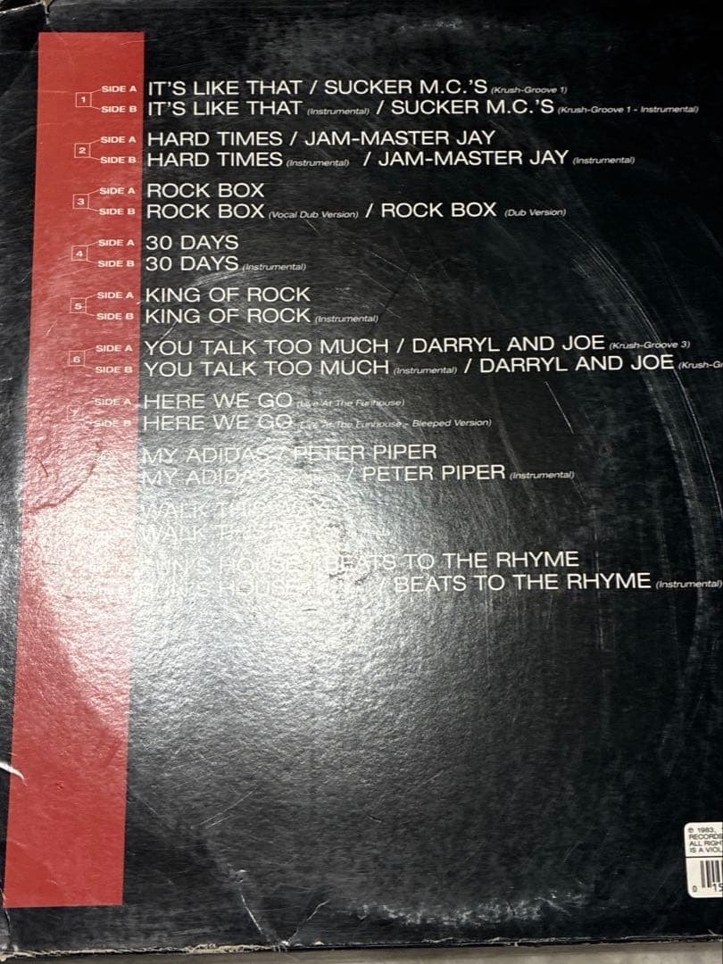 Run-D.M.C. 12-Inch Singles Box Set 10枚組