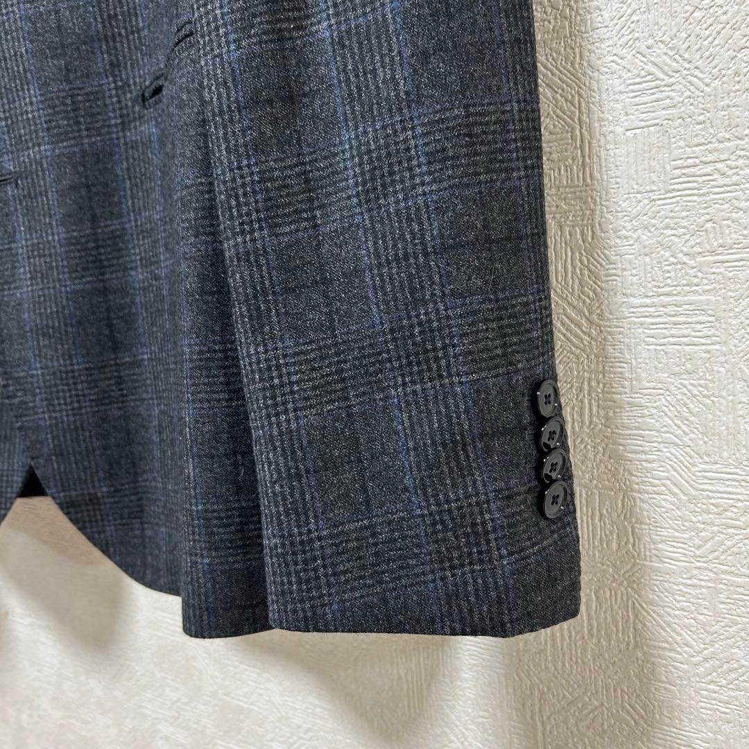 極美品　TAGLIATORE テーラードジャケット チェック柄　オーバーペン