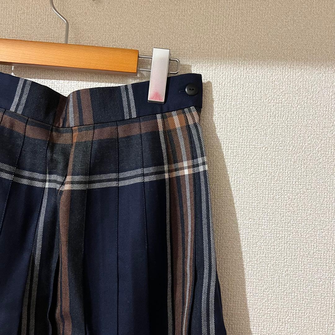 ONeil of Dublin オールプリーツ ウールロングスカート 83cm