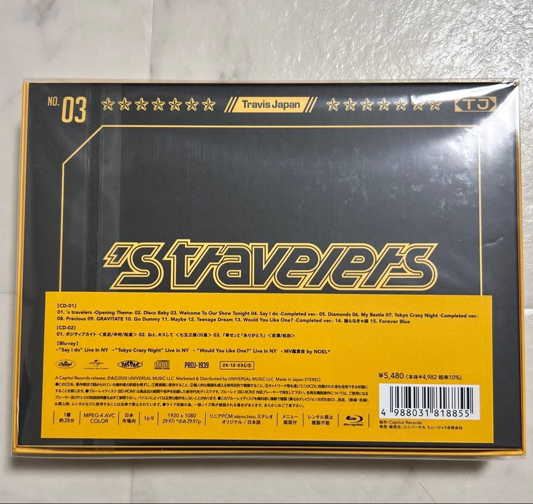 【値下げ】s travelers fc盤Blu-ray Travis Japan