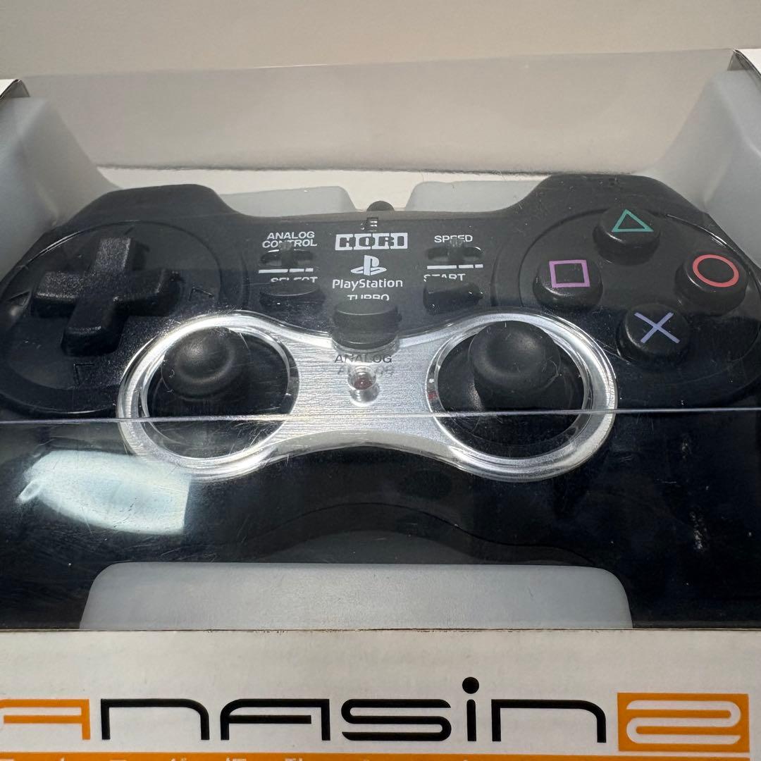 未使用品　PS2 アナログ振動パッド2 TURBO/ブラック　ターボ