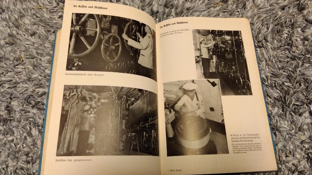 【古書】Blaue Jungs an Kesseln und Maschinen