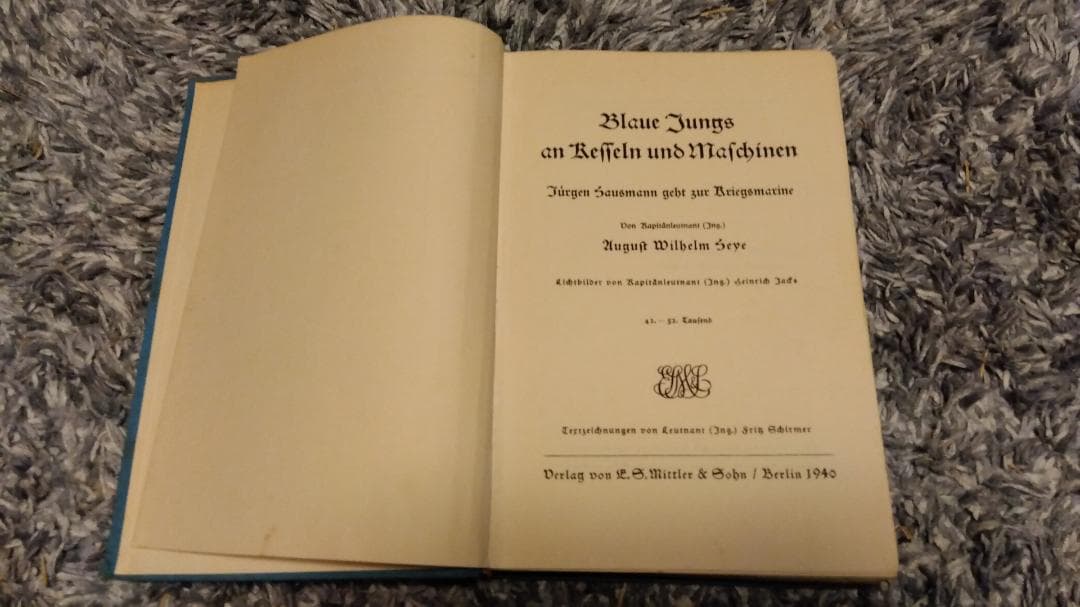 【古書】Blaue Jungs an Kesseln und Maschinen