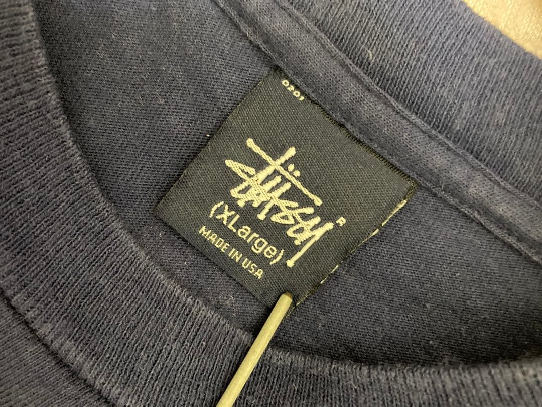 STUSSY Tシャツ 90s 紺タグ USA製　最終値引き
