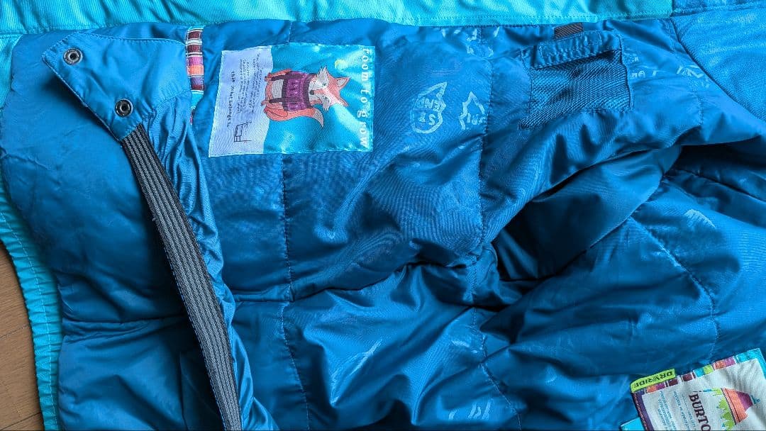 BURTON 子ども用スキー、スノーボードジャケット　 Lサイズ 青