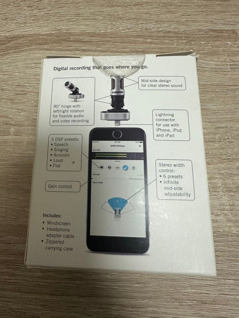 SHURE MV88 デジタルステレオマイク