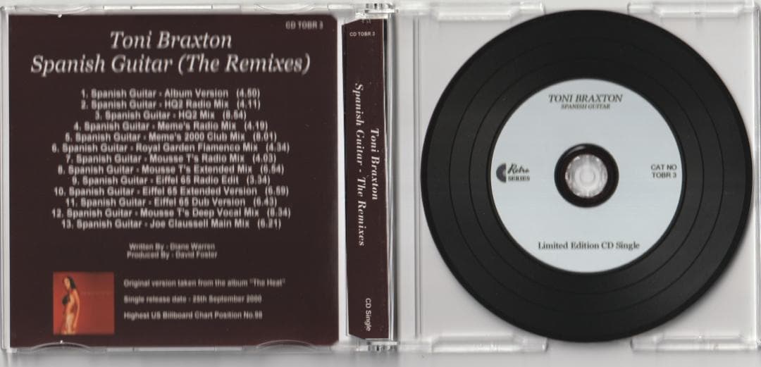 Toni Braxton - Spanish Guitar　リミックス集 CD