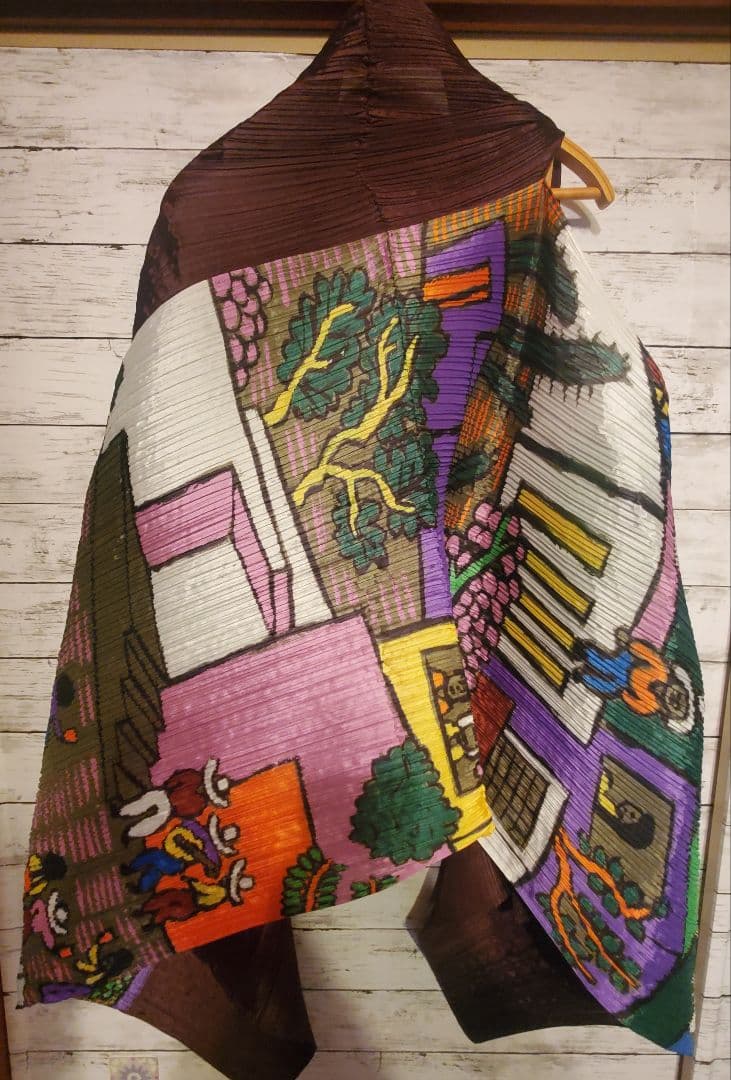 ISSEY MIYAKE プリーツプリーズ ケープ ストール
