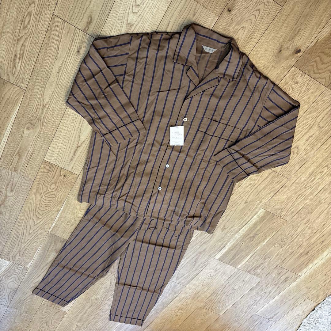 新品タグ付き　キッドブルー　kids blue パジャマ M ストライプ