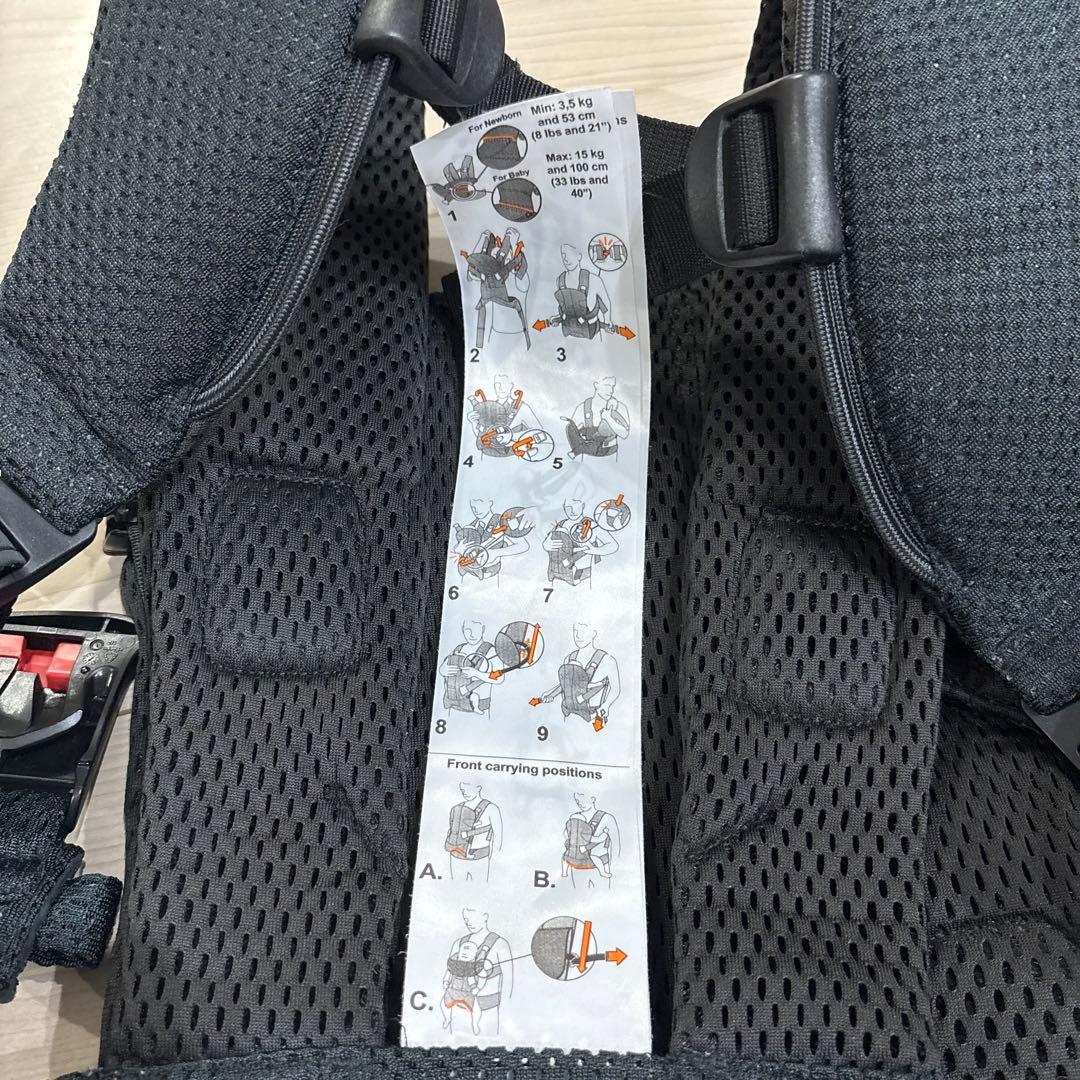 【美品】BabyBjörn 抱っこ紐 ONE KAI Air ブラック