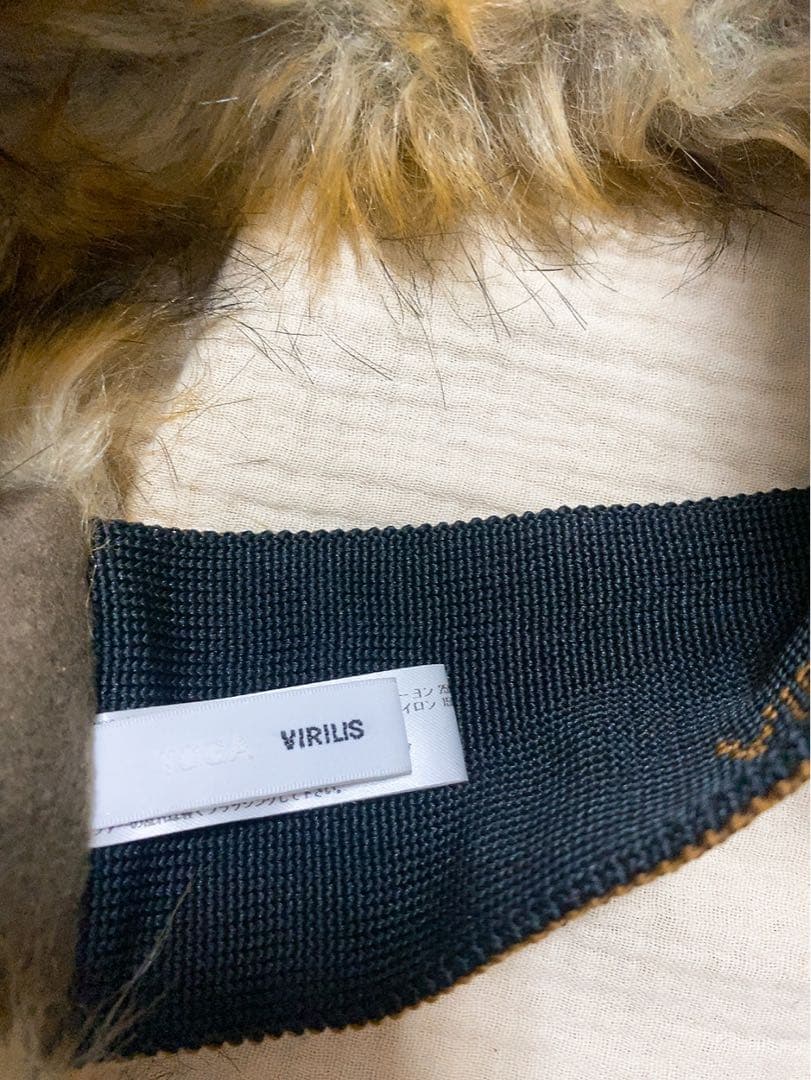 VIRILIS ふわふわヘアバンド ブラウン系