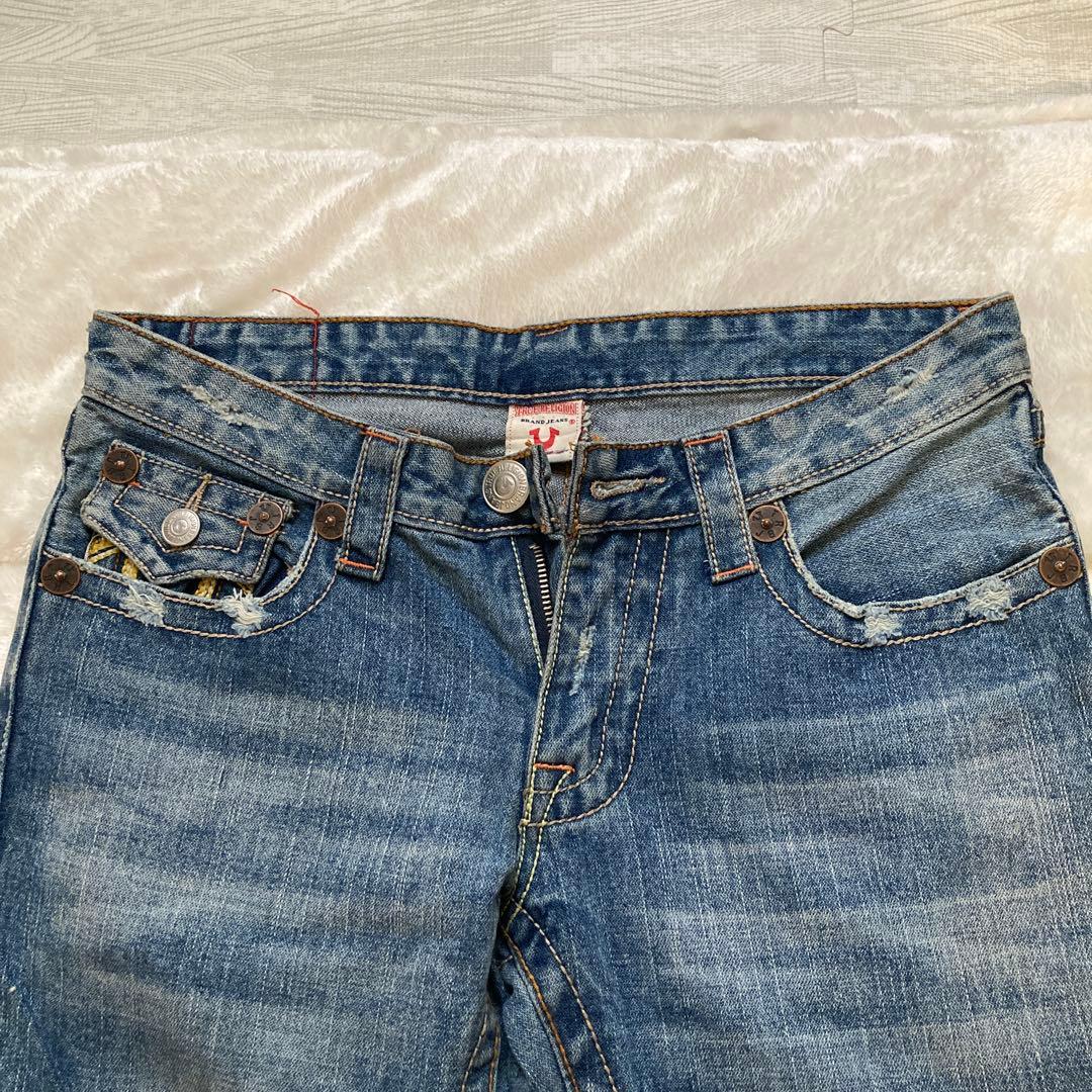 true religion JOEY イエローステッチ 29 デニム