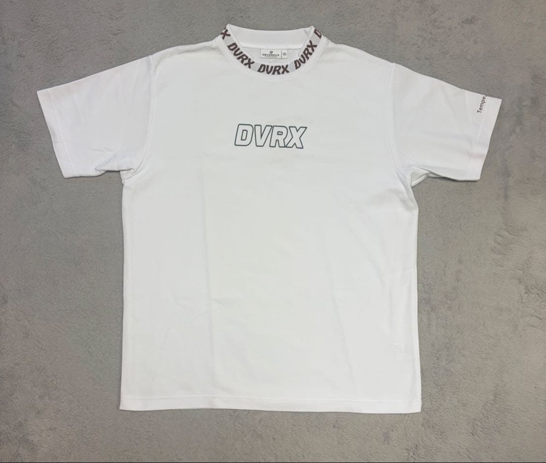 DEVEREUXGOLF CLASSIC LOGO RIB モックネッククロコT