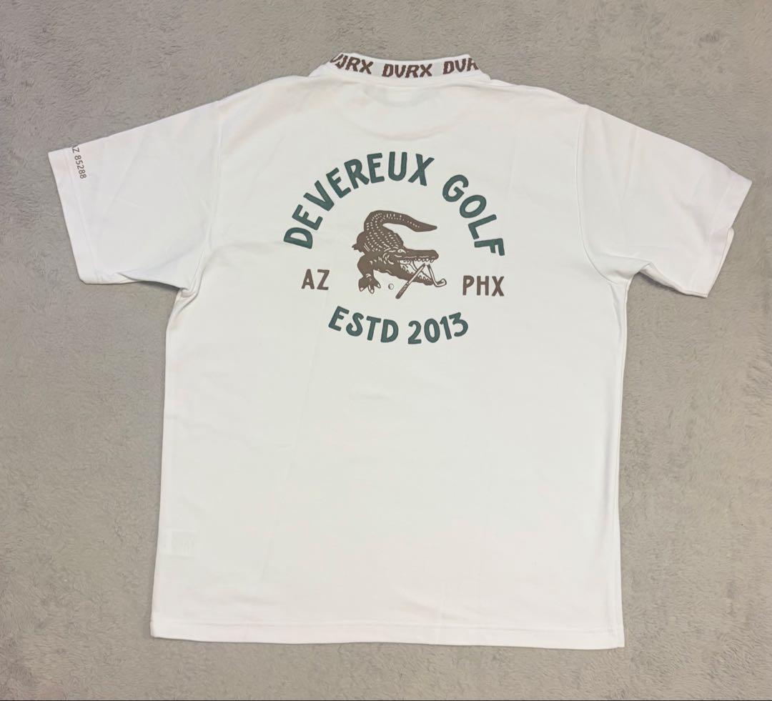 DEVEREUXGOLF CLASSIC LOGO RIB モックネッククロコT