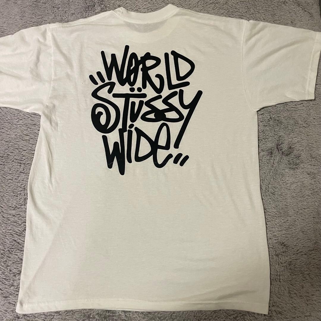 【USA製】Stussy Tシャツ まとめ2枚セット XL L 白 ヴィンテージ