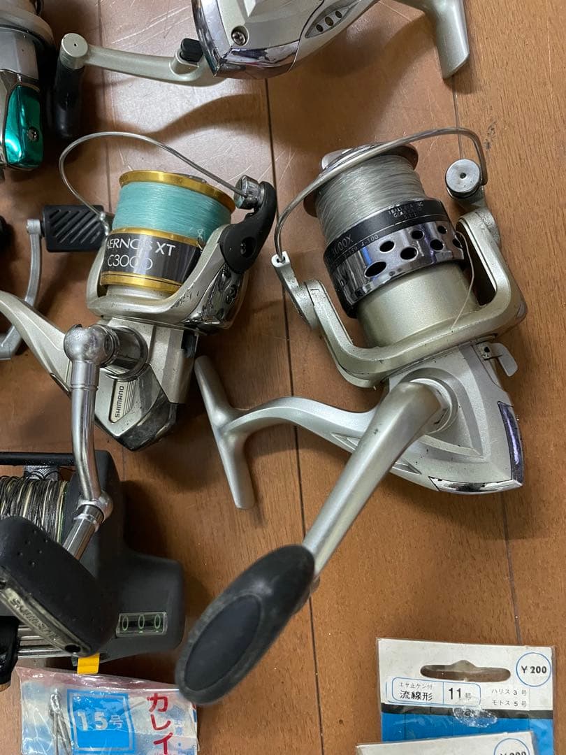 ❷リール16個 仕掛け 未使用釣り道具まとめ売り SHIMANOなど