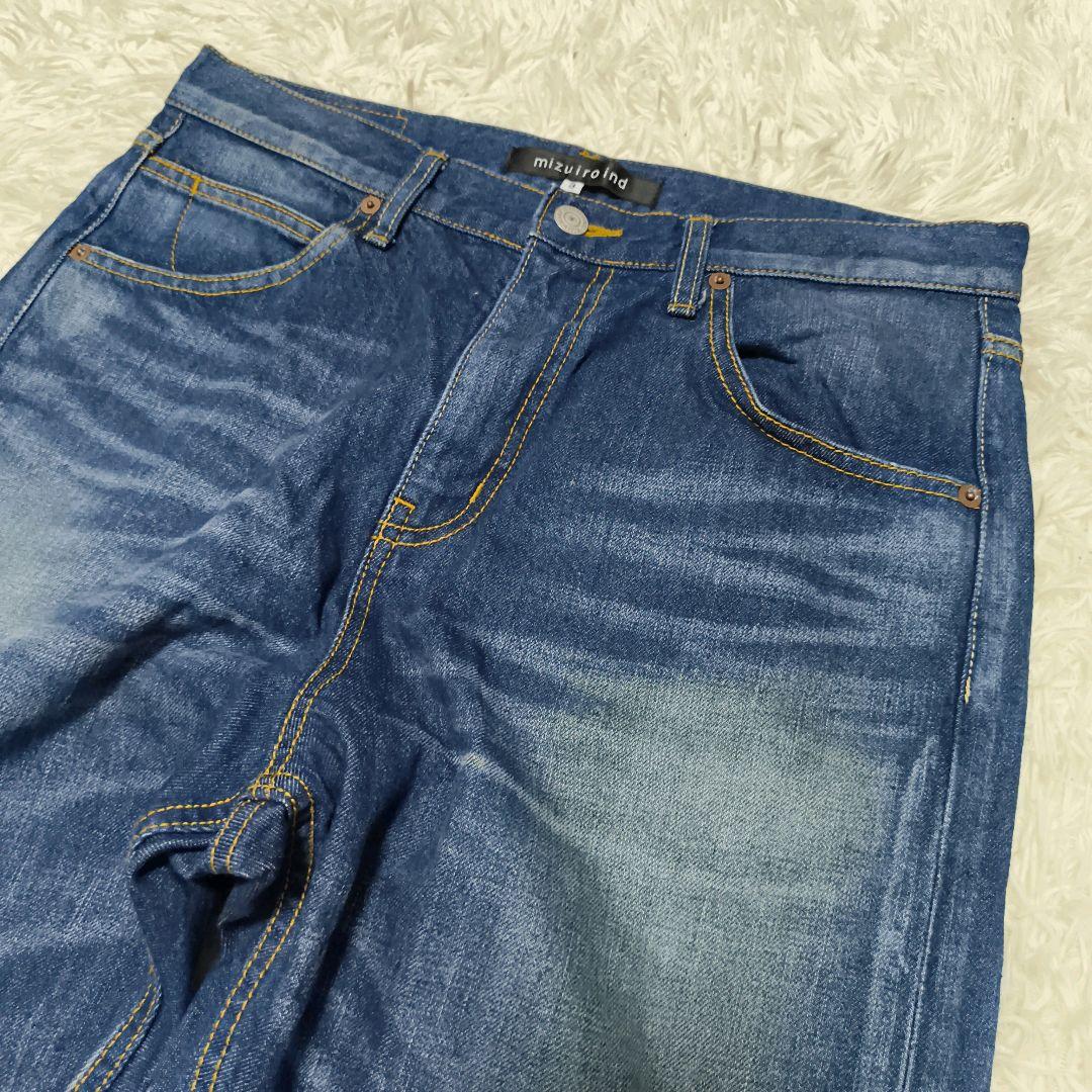 mizuiro ind ハイウエストデニムパンツ