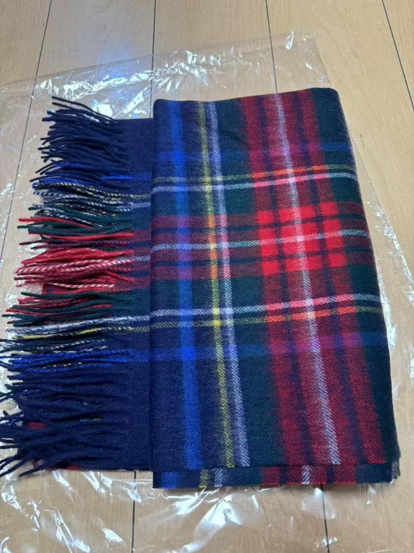 [未使用品]ジョンストンズ オブエルガン カシミヤ100％ 大判ストール#102