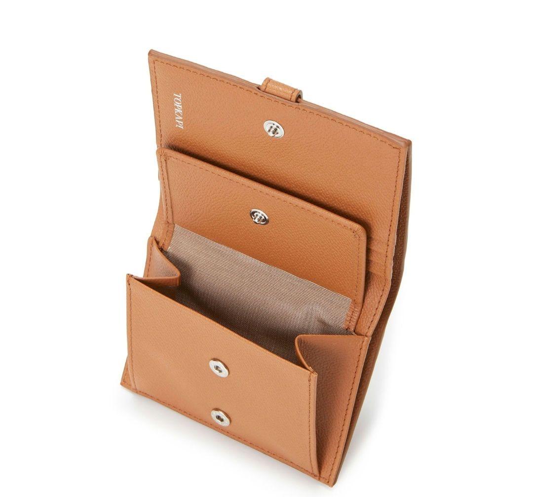 新品　箱・タグ付き　TOPKAPI　ETE エテ エンボスレザー2つ折り財布