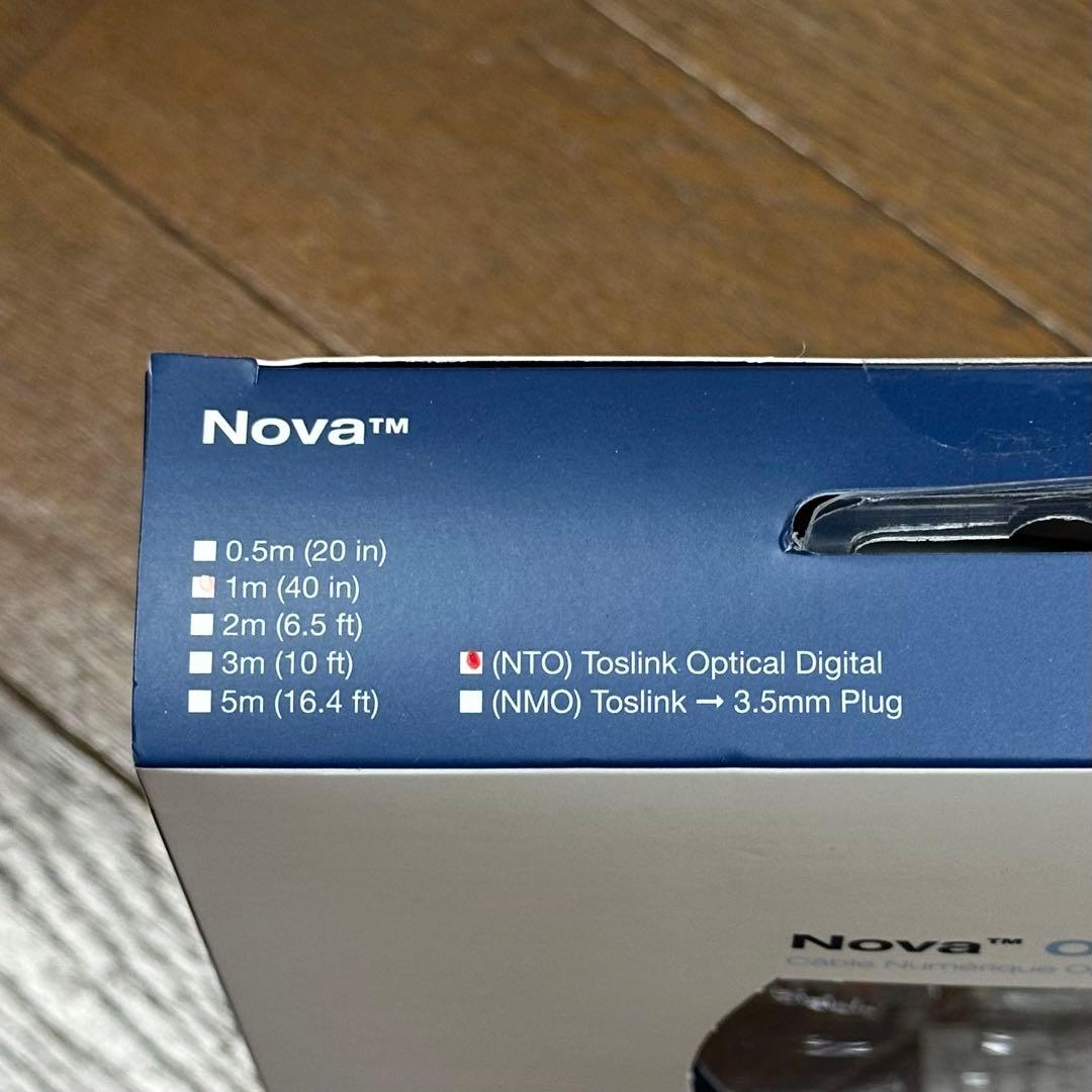 オプティカルデジタルケーブル 1m Toslink 1本 Nova