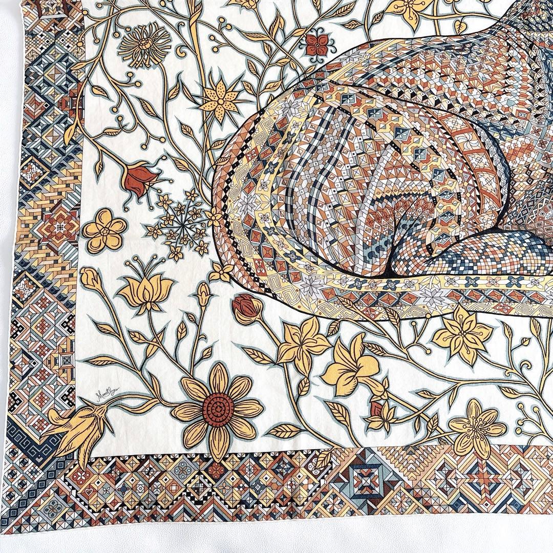 てまり　エルメス HERMES カレジェアン140 ジャガーとハチドリ