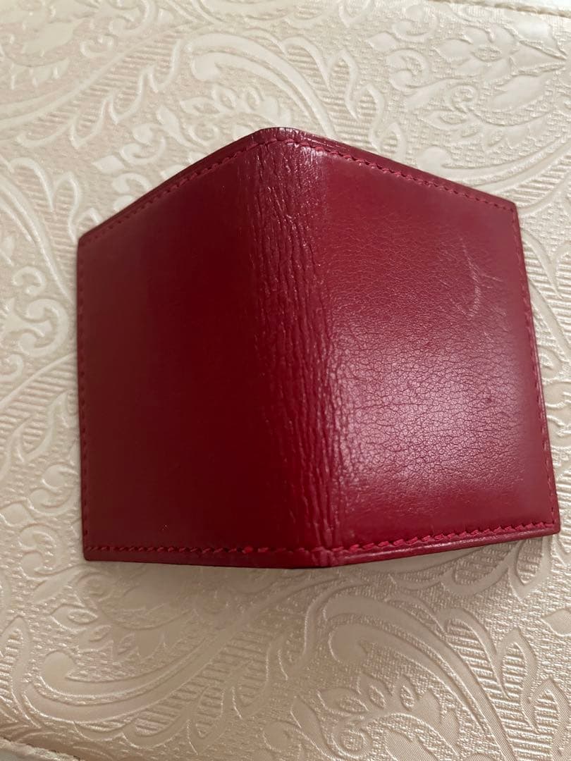 HERMÈS レザー フォトフレーム レッド