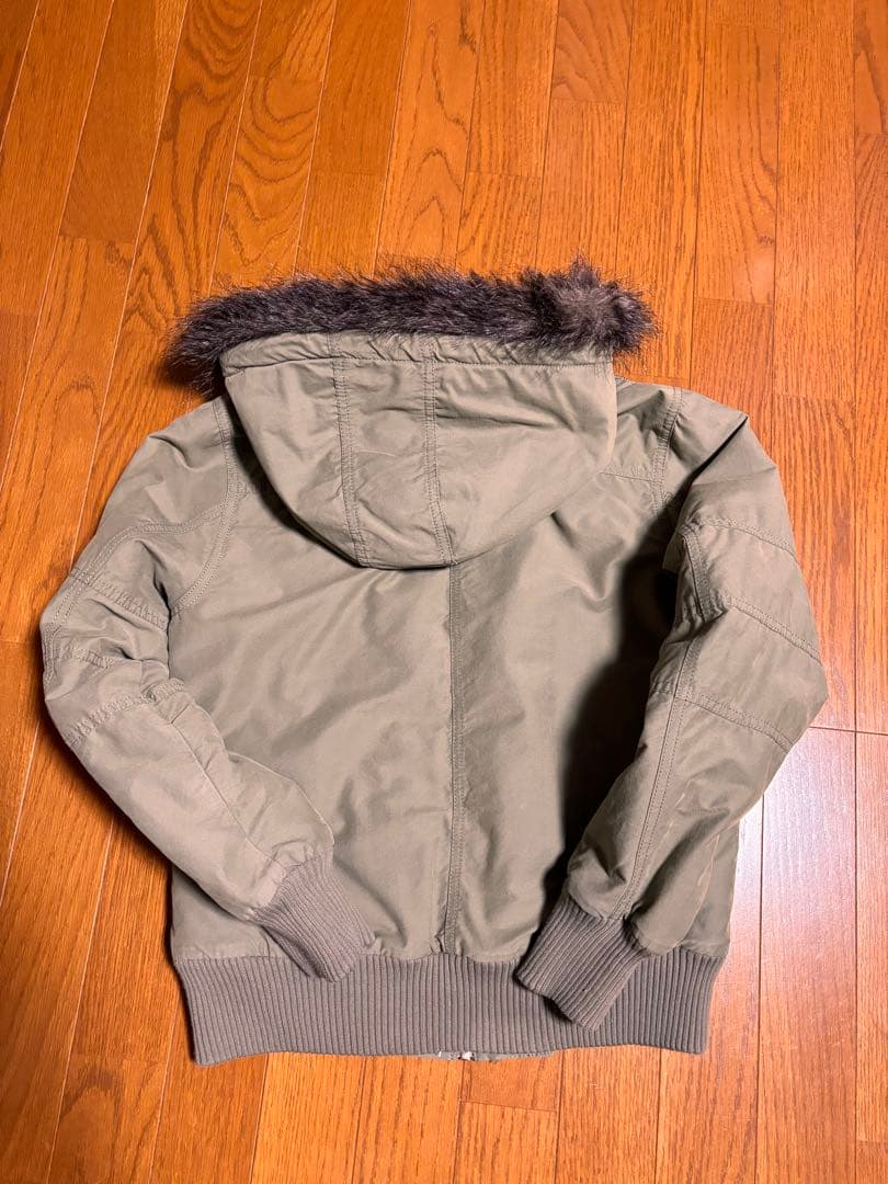 オリジナル adidas オリーブグリーン MA-1 ファー付きn2b短丈Y2k