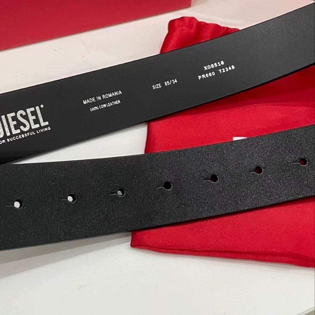 DIESEL 　カウレザー　1DR　ブラック　ベルト