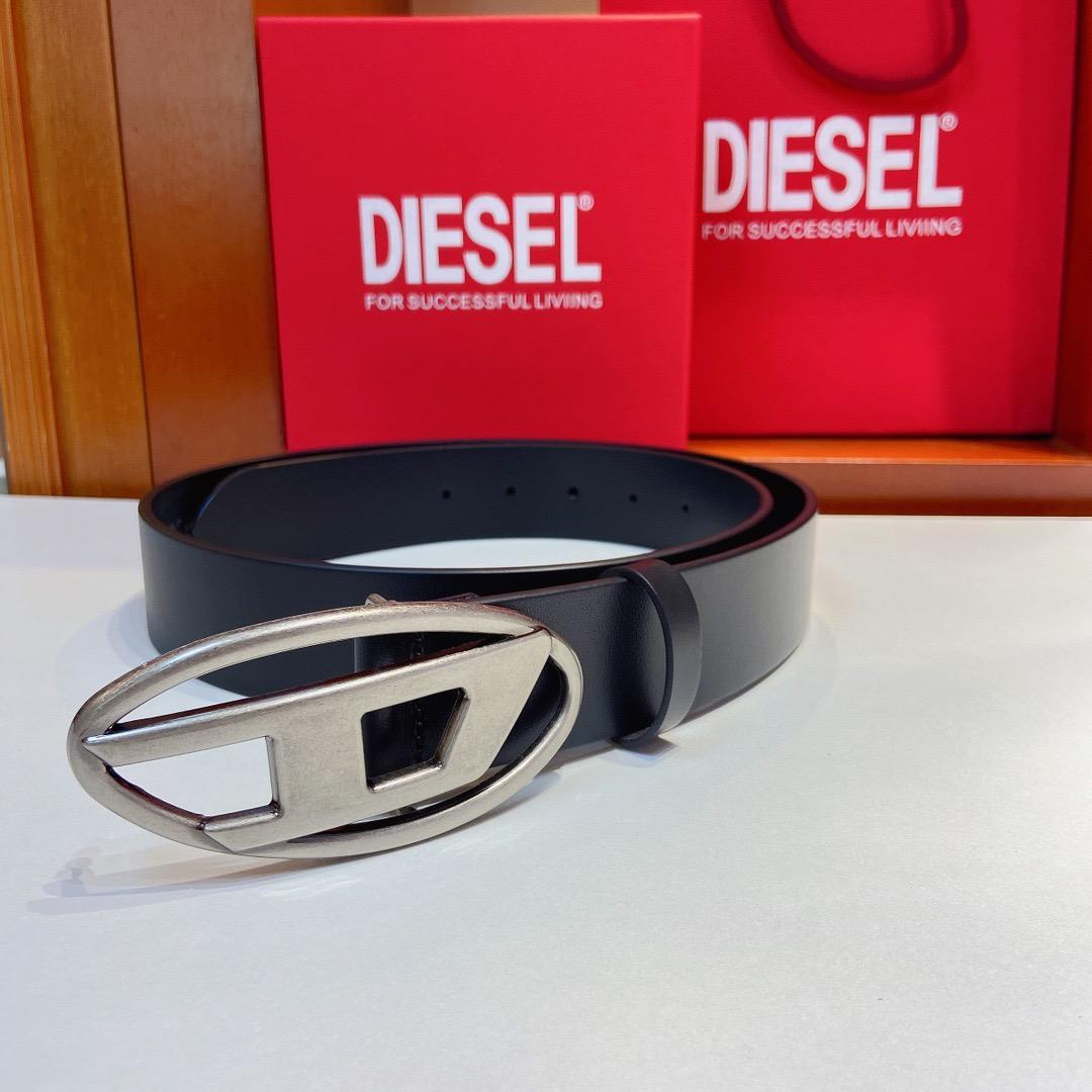 DIESEL 　カウレザー　1DR　ブラック　ベルト