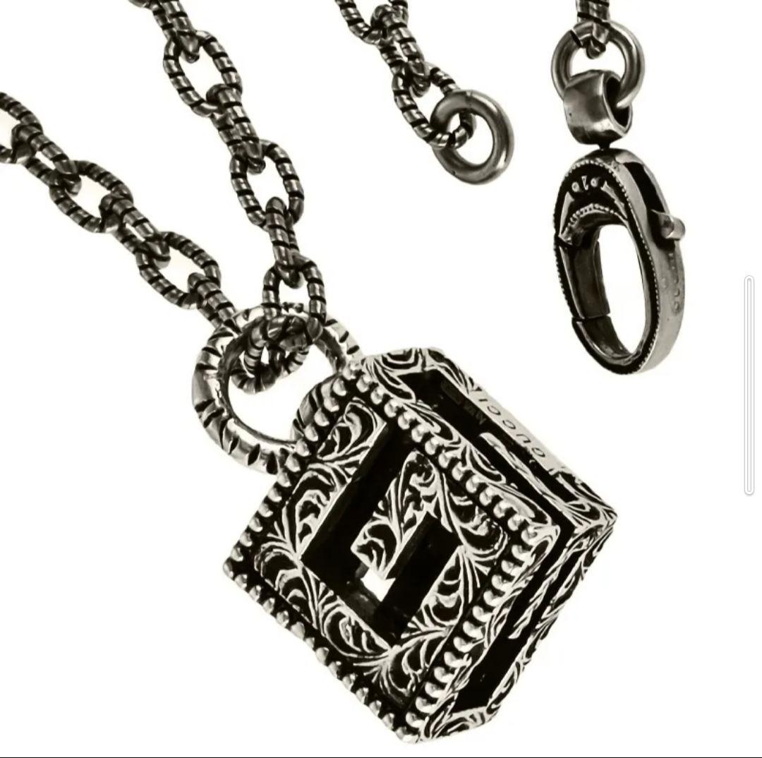 【極美品】GUCCI/グッチ/スクエアG/ネックレス
