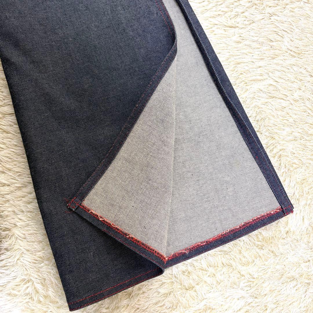 ヴィヴィアンタム　ロングスカート　デニム　龍刺繍　サイドスリット　【美品】　濃紺