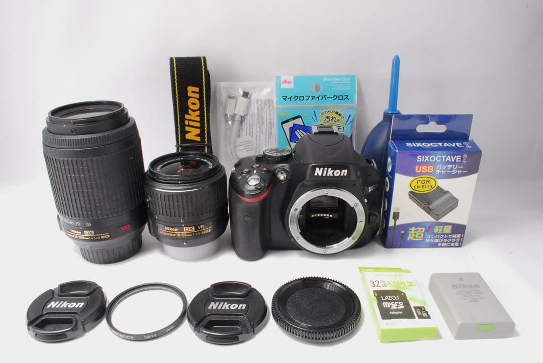 Nikon D5100✨ダブルレンズ✨おまけ多数✨簡単操作✨スマホ転送