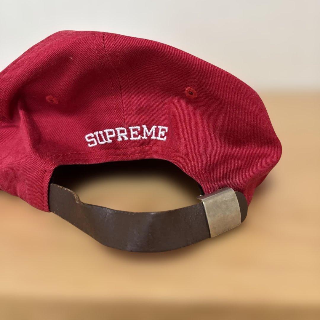 SUPREME Sロゴ 赤 キャップ