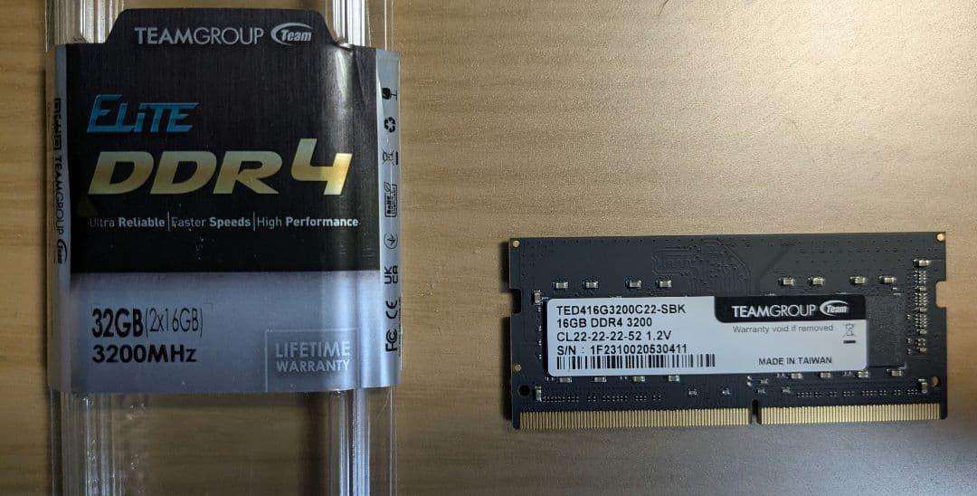 TEAM 16GB DDR4ノートパソコンメモリ