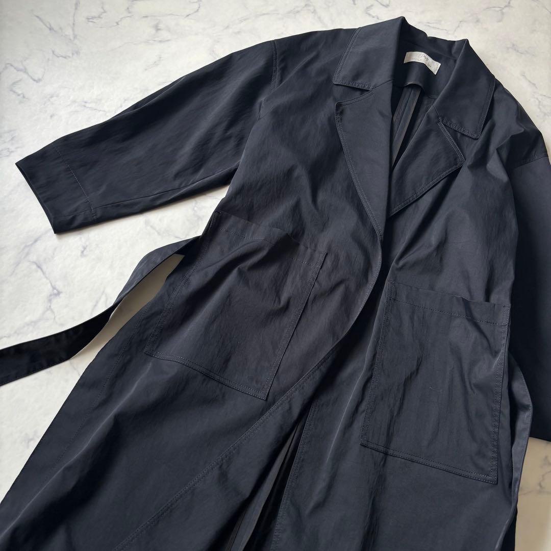 Plage　プラージュ　トレンチコート　リラックス　オーバーサイズ　ネイビー