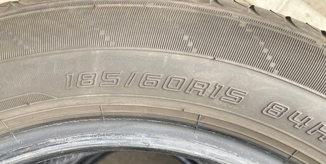 DUNLOP 185/60R15 25年製 夏タイヤ 【南-159 ②】