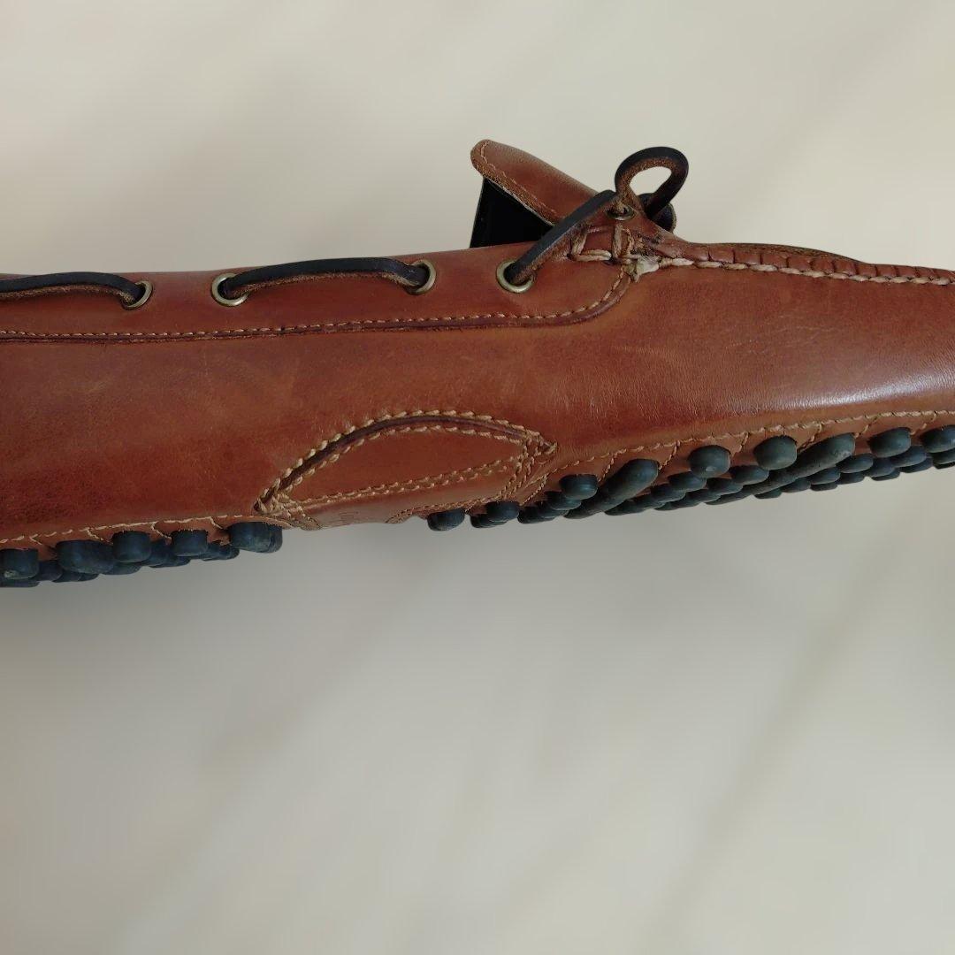 COLE HAAN 本革ブラウン モカシンローファー　ドライビングシューズ