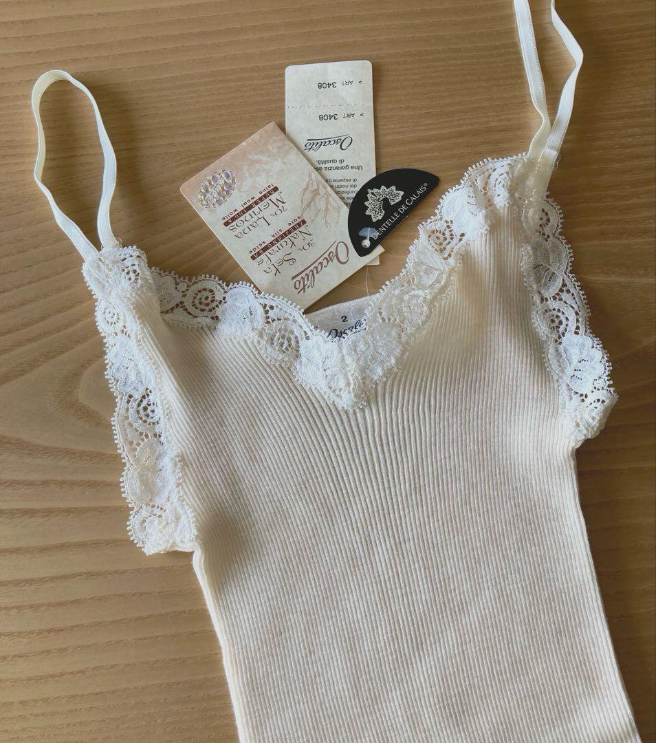 く*ち様 オスカリート ウール70 シルク30% インナー Made in It