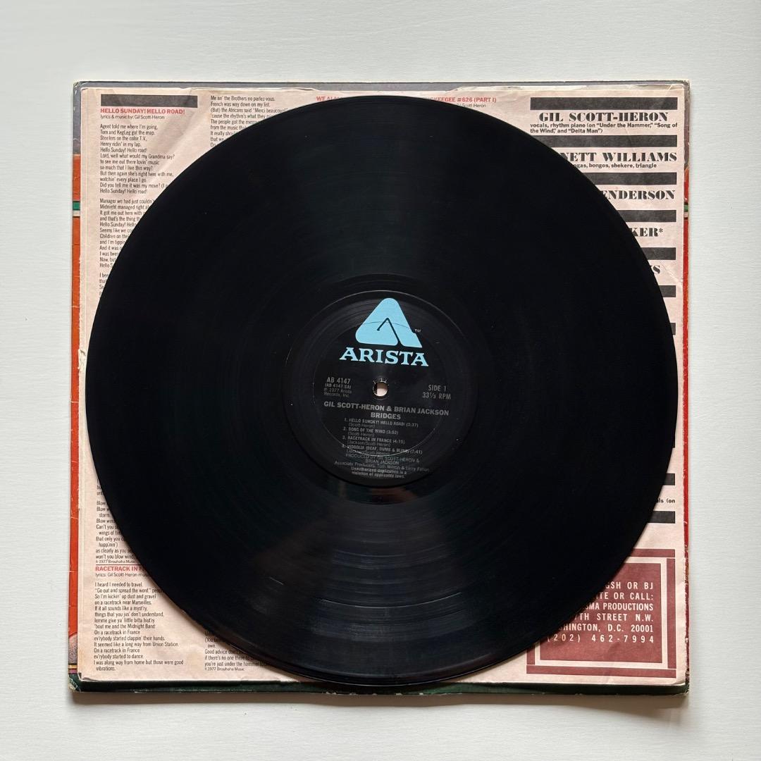 ◎中古LPレコード◎ギル・スコット・ヘロン＆ブライアン・ジャクソン/ ブリッジス