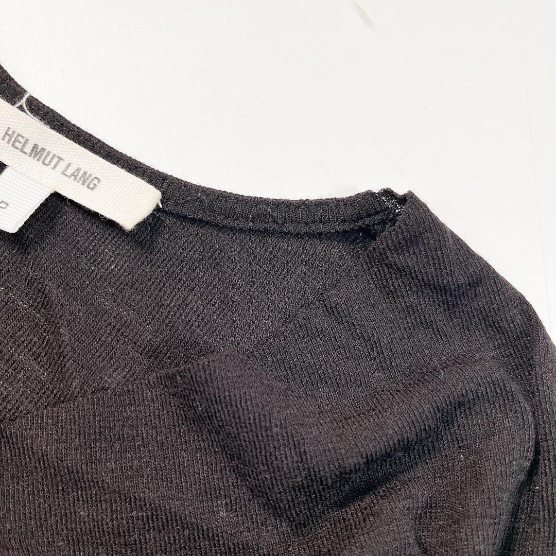 HELMUT LANG ニット ワンピース 黒 タイト ウール サイズP
