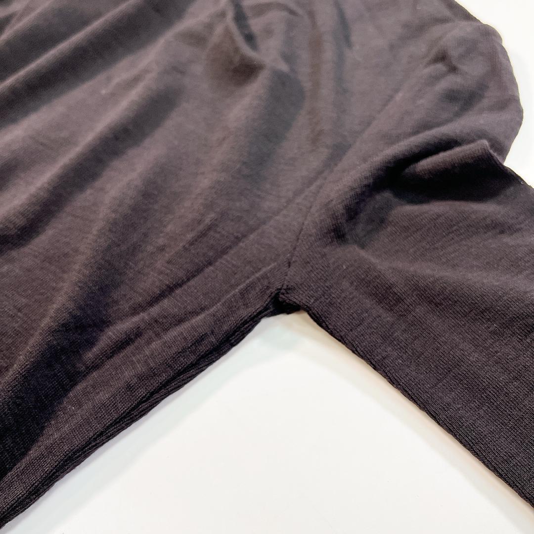 HELMUT LANG ニット ワンピース 黒 タイト ウール サイズP