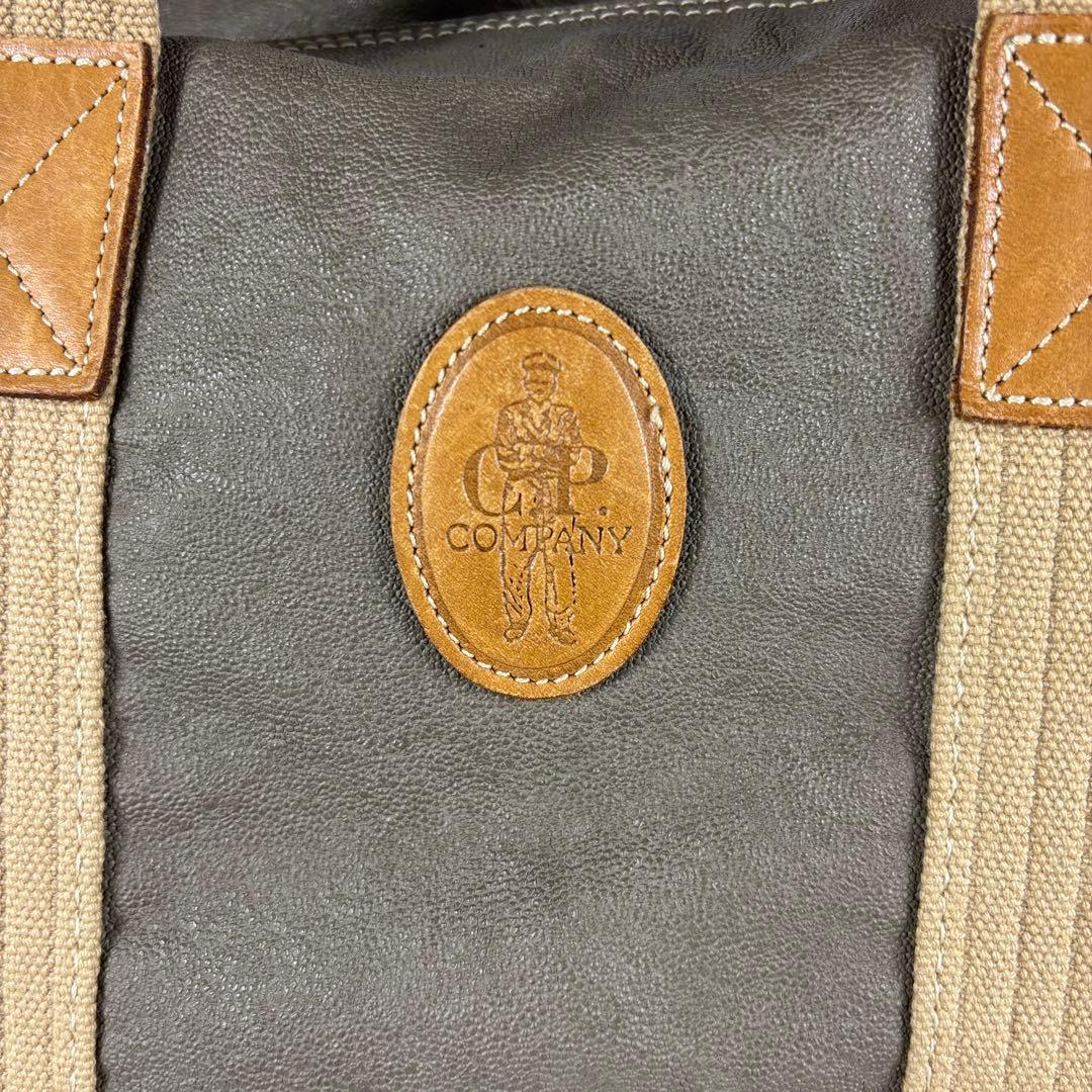 C.P.Company PVC加工ボストンバッグ　オリーブ　ベージュ系　Y2K